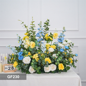 DKB Meilleures ventes de rangées de fleurs artificielles en soie écologiques pour décorations de mariage, de remise de diplômes et de Pâques avec couleurs personnalisables - Product Image 3