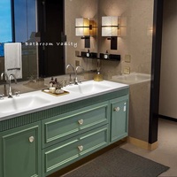 Ensemble de salle de bain moderne complet, meubles de salle de bain de luxe, vasques doubles modernes, 72 pouces