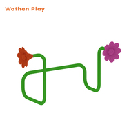Xylophone et microphone d'extérieur pour enfants, design personnalisé, en tube d'acier galvanisé, instrument de musique pour parcs, marque Wathen, garantie 1 an
