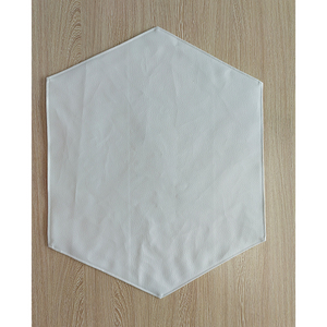 ปกหนังรูปหกเหลี่ยมทำมือสุดงดงาม พร้อมลายปักอักษรฮีบรู สำหรับปิดโต๊ะชาบาต ของขวัญที่สมบูรณ์แบบ - Product Image 3