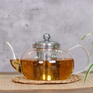 Strong Borosilicate Clear 400ml/600ml/800ml <strong>Teapot</strong> Tea <strong>Set</strong> Warmer Infuser Double Wall Cups Glass <strong>Teapot</strong> <strong>Sets</strong> - Product Image 4