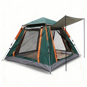 Carpa de Camping Portátil de Instalación Instantánea para 2 Personas, de Doble Capa, para las Cuatro Estaciones, con Tela Oxford Recubierta de PU |   Carpa Automática Desplegable para Exteriores - Product Image 1