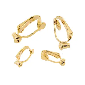 Fashion korean style non pierced ear clip on earrings spring hoop jewelry ear converter for women