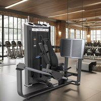 Presse à jambes en acier de qualité supérieure pour usage commercial, équipement de fitness durable pour l'entraînement de force, conception assise, capacité utilisateur maximale 200 kg