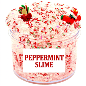 Slime vert pailleté Holly Jolly Crunch avec breloques bonhomme de neige et ours en peluche de Noël - Product Image 3