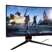 Moniteur incurvé Zhengfeng 24 pouces 2K IPS 144Hz LED HDR Noir LCD de bureau 2ms de temps de réponse 99% SRGB pour le jeu Garantie 1 an
