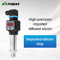 Transmetteur de pression numérique FIMEET FMT131S CE/SIL, sortie 4-20mA, affichage LED, acier inoxydable, précision 0,3%/0,5%