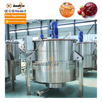 500l de confiture faire gaz électrique petit chili Sauce mélangeur de nourriture machine lait cuisson mélange réservoir chemisé bouilloire 50l avec homogénéisateur