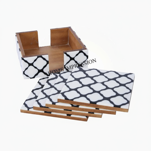 Meilleure vente Sous-verres écologiques de luxe en marbre résistant à la chaleur faits à la main pour décoration de fête de mariage Couleurs et tailles personnalisables - Product Image 1