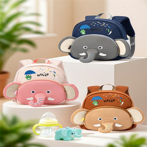 Sac à dos pour enfants avec motif d'animaux mignons, 3 couleurs, design anti-perte, léger, sac d'école pour tout-petits de 2 à 8 ans, préscolaire, maternelle - Product Image 5