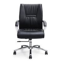 Chaise de réunion en cuir porte-à-faux, chaise de bureau de luxe, pour salle de réunion