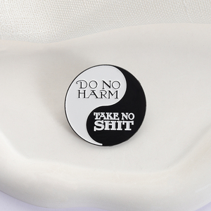 Jangan merusak Pin Enamel Yin Yang bros lencana Pin kerah untuk ransel pakaian aksesoris lucu perhiasan hadiah ulang tahun - Product Image 3