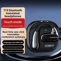 Écouteurs multilingues T19 ITranstalk, traducteur vocal intelligent AI, écouteurs de traduction multilingue