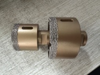 Kit de forets diamantés pour trous de robinet de comptoir, 6-60 mm, avec foret pilote central, pour le perçage du granit, du marbre et des carreaux