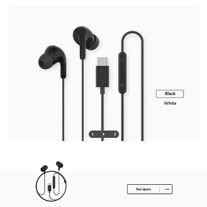 Auriculares Xiaomi Tipo C con cable y micrófono, control de tres botones, resistentes al polvo y al agua IP54, color negro - Product Image 4
