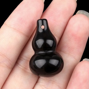 Feng Shui cristal obsidiana Wu Lou Hu Lu calabaza colgante todo tipo piedra calabaza encantos amuleto <span class=keywords><strong>para</strong></span> protección de <span class=keywords><strong>la</strong></span> <span class=keywords><strong>salud</strong></span> fabricación de joyas - Product Image 5