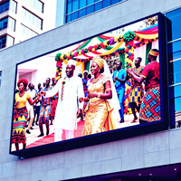 Écran LED fixe extérieur, IP65, étanche, couleur pleine, mur vidéo publicitaire