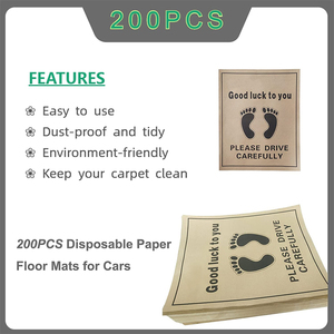 <strong>Car</strong> Foot <strong>Mat</strong> <strong>Paper</strong> Disposable <strong>Car</strong> Front <strong>Paper</strong> Floor <strong>Mats</strong> <strong>Paper</strong> with Plastic Coated Disposable Auto Floor <strong>Mats</strong> - Product Image 3