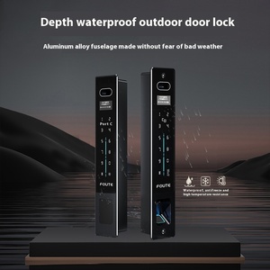Serrure intelligente moderne entièrement automatique pour porte de cour, étanche, résistante au soleil, reconnaissance faciale, empreinte digitale, mot de passe, fixation facile par vis - Product Image 4