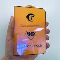Protection d'écran en verre trempé 9D grand arc pour iPhone 18 Duo Fold 18 Pro Max, film protecteur anti-rayures anti-lumière bleue