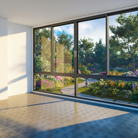Ventanas Corredizas de Aluminio Modernas de Ahorro Energético - Opciones de 2 Tonos, Mosquitera Integrada de Acero Inoxidable, Aislamiento Térmico para