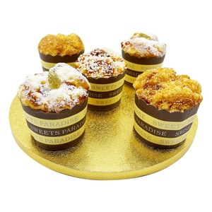 Christmas Corrugated Cake Baking Tools Party Cardboard Golden Foil Cake <b>Drum</b> - Product Image 4