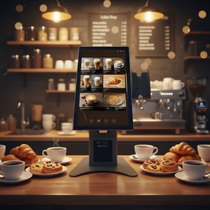 Kiosco de Autoservicio Digital para Restaurantes Kfc y <span class=keywords><strong>Mcdonalds</strong></span>, Sistema POS Android, Kiosco de Pedidos de Sobremesa o de Pie con Impresora Térmica - Product Image 1
