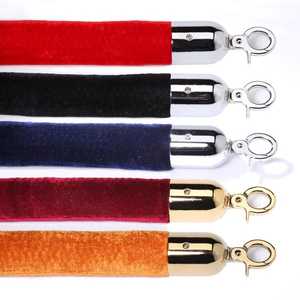 8 'สีแดงกำมะหยี่ <span class=keywords><strong>Stanchions</strong></span> เชือกกับตะขอโลหะ - Product Image 5