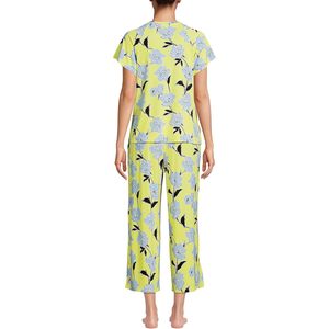 Ensemble de pyjama rafraîchissant pour femmes FOXA, manches courtes, pantalon court, vêtements de nuit respirants - Product Image 2