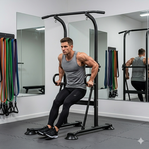 Power Cage Multifunzionale in Acciaio <span class=keywords><strong>per</strong></span> Uso Domestico con Logo Personalizzabile, Power Tower, Smith Machine <span class=keywords><strong>per</strong></span> Allenamento Squat, Spalle, Schiena, Braccia, <span class=keywords><strong>Petto</strong></span> - Product Image 1