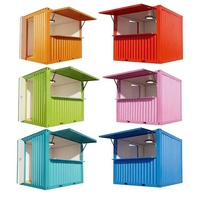 Maison conteneur pop-up de 10 pieds, boutique mobile modulaire pour bar, café, commerce de détail