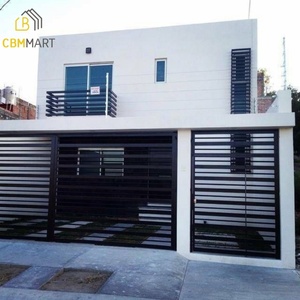 CBMmart fábrica personalizada residencial hierro forjado exterior patio jardín columpio acero forjado entrada blanco y negro puertas <span class=keywords><strong>de</strong></span> hierro - Product Image 3