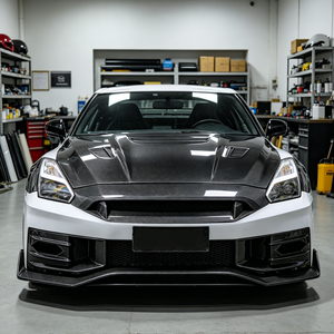 Kit carrosserie large en fibre de carbone personnalisé, ensemble complet pour Nissan GTR <span class=keywords><strong>R35</strong></span> <span class=keywords><strong>Nismo</strong></span>, amélioration du pare-chocs avant et arrière, spoiler - Product Image 3