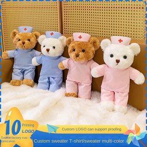 Ensemble de jouets en <span class=keywords><strong>peluche</strong></span> personnalisables sur le thème du NHS, ours <span class=keywords><strong>docteur</strong></span>/infirmière pédiatrique, pour promotions cliniques, cadeaux de remerciement hospitaliers - Product Image 4