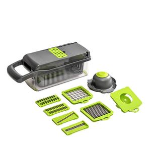 Compagnon de cuisine ultime de marque privée pour la préparation de repas permettant de gagner du temps, <span class=keywords><strong>hachoir</strong></span> à légumes à 8 lames avec récipient - Product Image 3