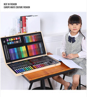 Meilleure vente 150 pièces crayon de couleur professionnel Soluble dans l'eau Art crayon ensemble crayons de couleur dessin Art ensemble avec étui