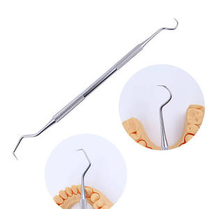 Doppio esploratore sonda dentale in acciaio inox strumenti parodontali per diagnosi orale terapia attrezzature e accessori - Product Image 2