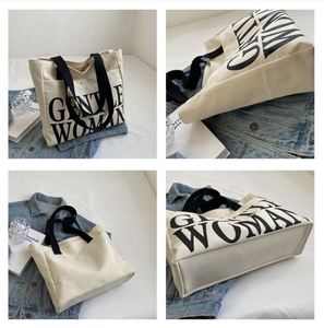 Sac fourre-tout en toile pour femme avec impression sérigraphique, nouvelle texture, décontracté, classique, à bandoulière, avec fermeture éclair, pour le shopping, les voyages et les cadeaux - Product Image 4