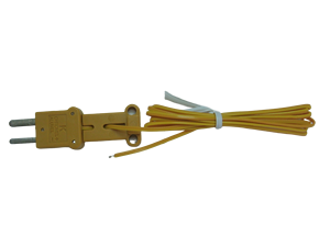 Sonde de mesure de température élevée TECPEL TPK-01, thermocouple de type K, sonde à fil métallique, câble jaune 1200 mm, instrument - Product Image 4