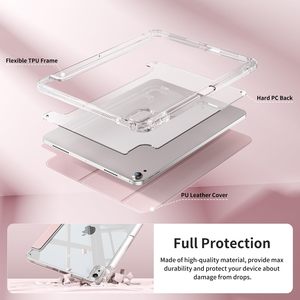 Étui transparent à 3 volets <span class=keywords><strong>pour</strong></span> <span class=keywords><strong>iPad</strong></span> Air Pro 5 6 7 8 9 10e génération 2024 2025 A16 <span class=keywords><strong>MINI</strong></span> 3 4 10.2 10.9 11 12.9 13 pouces - Product Image 3