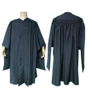 2022 ब्लैक गाउन स्नातक समारोह वेशभूषा के साथ स्नातक टोपी मास्टर डॉक्टर ट्यूटर प्रिंसिपल बोर्ड कैप - Product Image 3