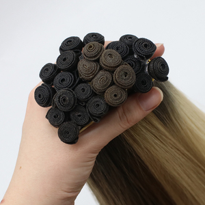 <span class=keywords><strong>Extensiones</strong></span> de cabello virgen europeo Rubio <span class=keywords><strong>Balayage</strong></span> Trama invisible Sin retorno Cabello Doble dibujado Genius Trama <span class=keywords><strong>Extensiones</strong></span> de cabello - Product Image 4