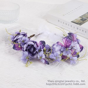 Accesorios para Vestido de Novia, Corona, Tocado, Mariposa, Flor, Vegetación Forestal, Fotografía, Accesorios para el Cabello, Novia, Vacaciones - Product Image 4
