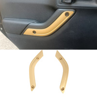 Couvre-poignée de porte intérieure en plastique ABS pour Jeep Wrangler JK JKU 2007 2017, finition argent satiné, prix d'usine