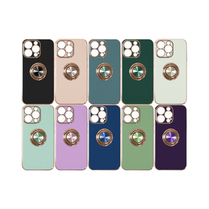 Étuis de téléphone portable en TPU magnétique électro-plaqué vert de luxe avec support de béquille compatible pour A24 pour 17 Nouveau carton - Product Image 6