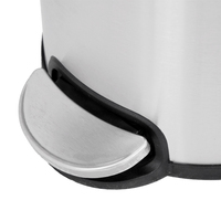 Poubelle de toilette personnalisée Poubelle ronde 30L à pédale Poubelle de salle de bain bureau poubelle en acier inoxydable avec couvercle