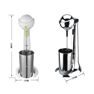 Máquina de batidos de leche para el hogar, mini mezclador eléctrico de plástico para bebidas de café, fabricante de batidos de leche, Espumador de leche, cafetera - Product Image 3