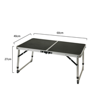 Table de camping pliante, réglable et légère, portable et résistante à la rouille, pliable