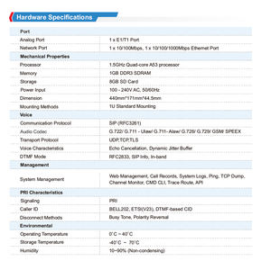 بوابة زيكو فويب E1/T1، بوابة G401 <span class=keywords><strong>PRI</strong></span> - Product Image 3