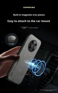 Étui de protection tout compris en cuir de mouton magnétique de luxe pour hommes d'affaires Huawei Mate 80/70 Pro Protection de l'objectif Étui OPP - Product Image 5